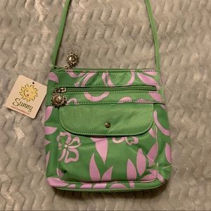 Hawaiian Print Tropical Crossbody Purse